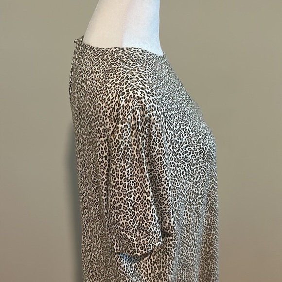 Jenni Kayne Leopard T-Shirt Dress Leopard New Size Medium - Picture 5 of 13